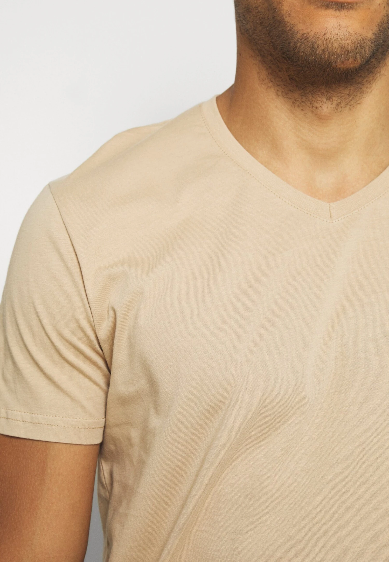 Pier One 3 Pack - T-Shirt Basic - Khaki/Tan/Dark Blue 8 Pier One 3 Pack - T-Shirt Basic - Khaki/Tan/Dark Blue - Image 8