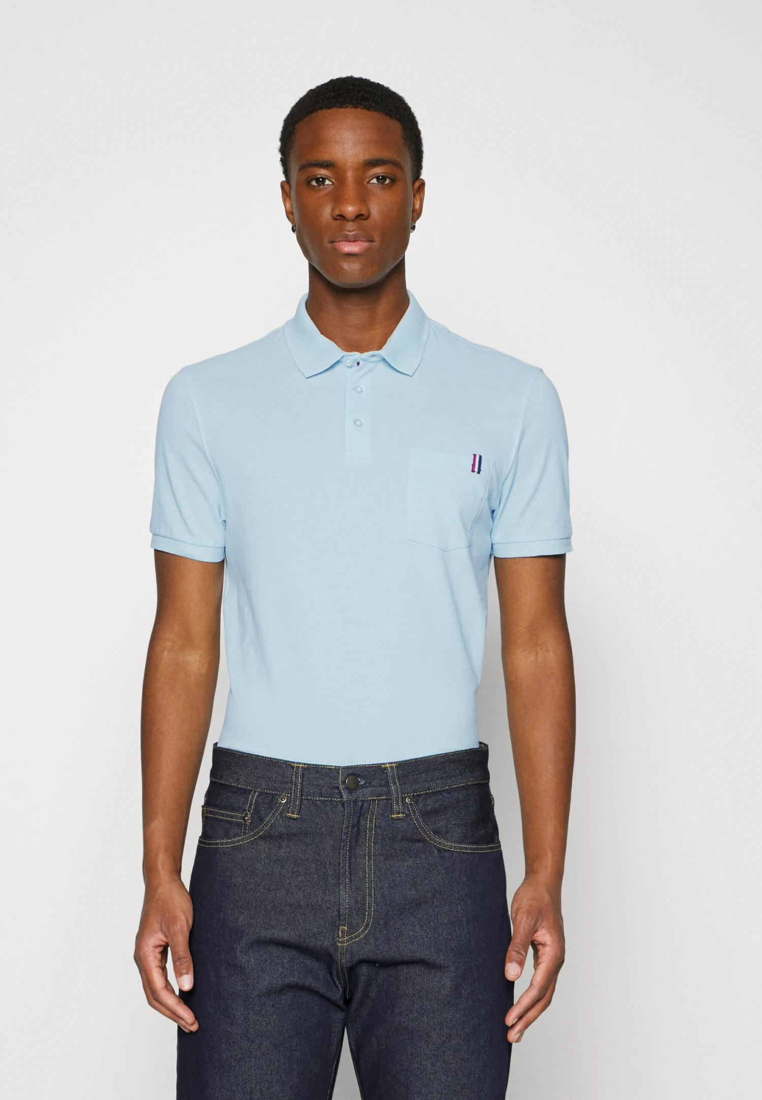 Pier One 2 Pack - Poloshirt - Light Blue/Black 2 Pier One 2 Pack - Poloshirt - Light Blue/Black - Image 2