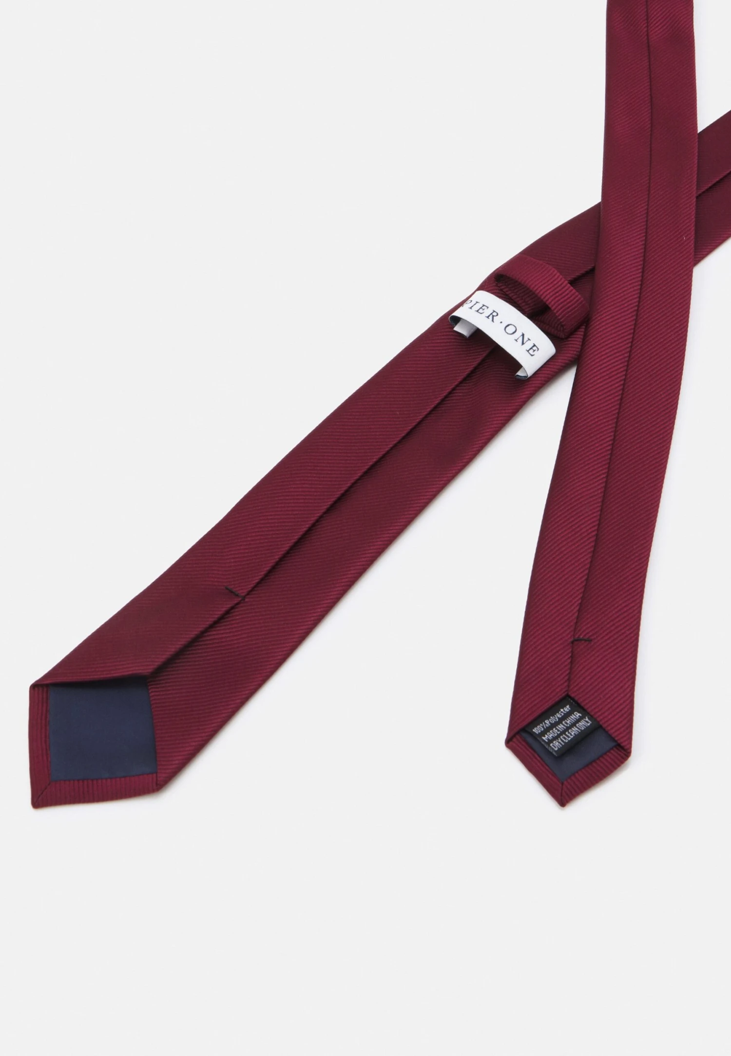 Pier One Stropdas - Bordeaux 2 Pier One Stropdas - Bordeaux - Afbeelding 2
