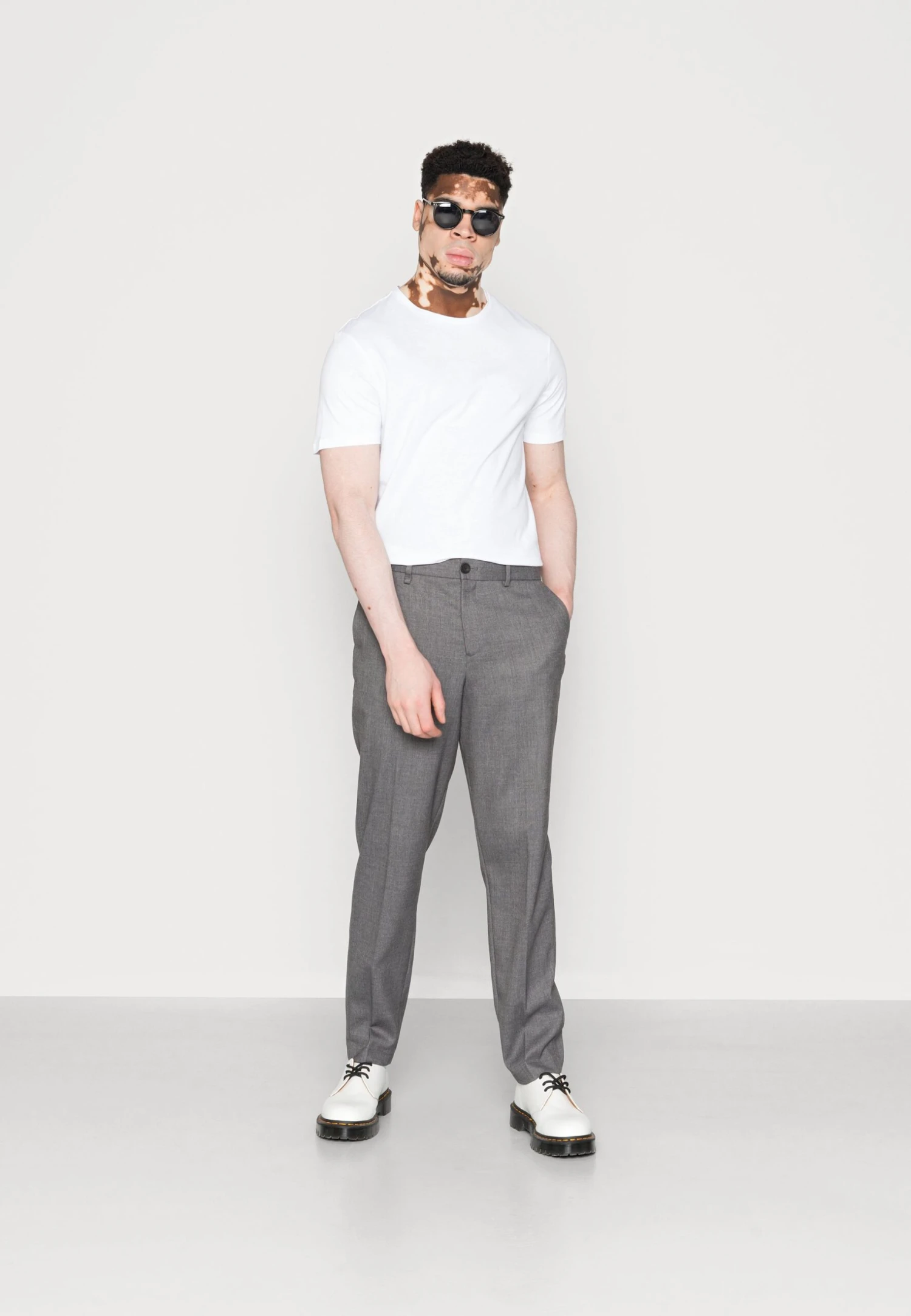 Pier One 10 Pack - T-Shirt Basic - White/Black