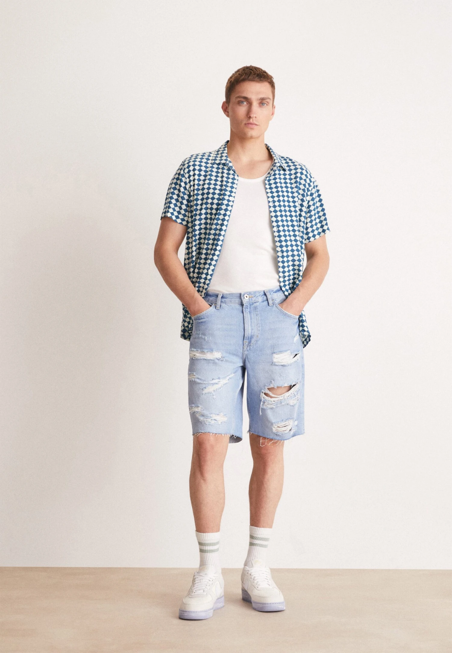 Pier One Jeansshort - Blue Denim 2 Pier One Jeansshort - Blue Denim - Image 2