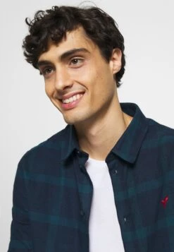 Pier One Overhemd - Dark Blue/Teal -Pier One Algemene Winkel Voor Herenmode 60ff006a248a4e558dbde6647cd82b01