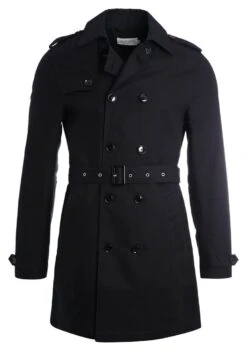 Pier One Trenchcoat - Black -Pier One Algemene Winkel Voor Herenmode 6a3f37d35fcd49698d51c0ae73c66b76