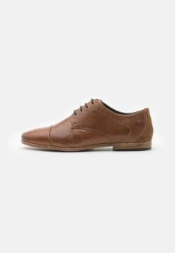 Pier One Leather - Veterschoenen - Camel