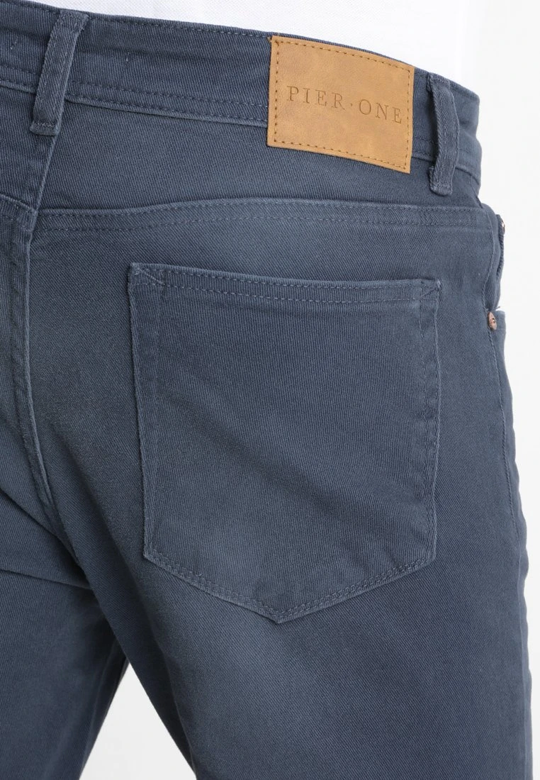 Pier One Coloured Baron - Slim Fit Jeans - Dark Blue 4 Pier One Coloured Baron - Slim Fit Jeans - Dark Blue - Image 4
