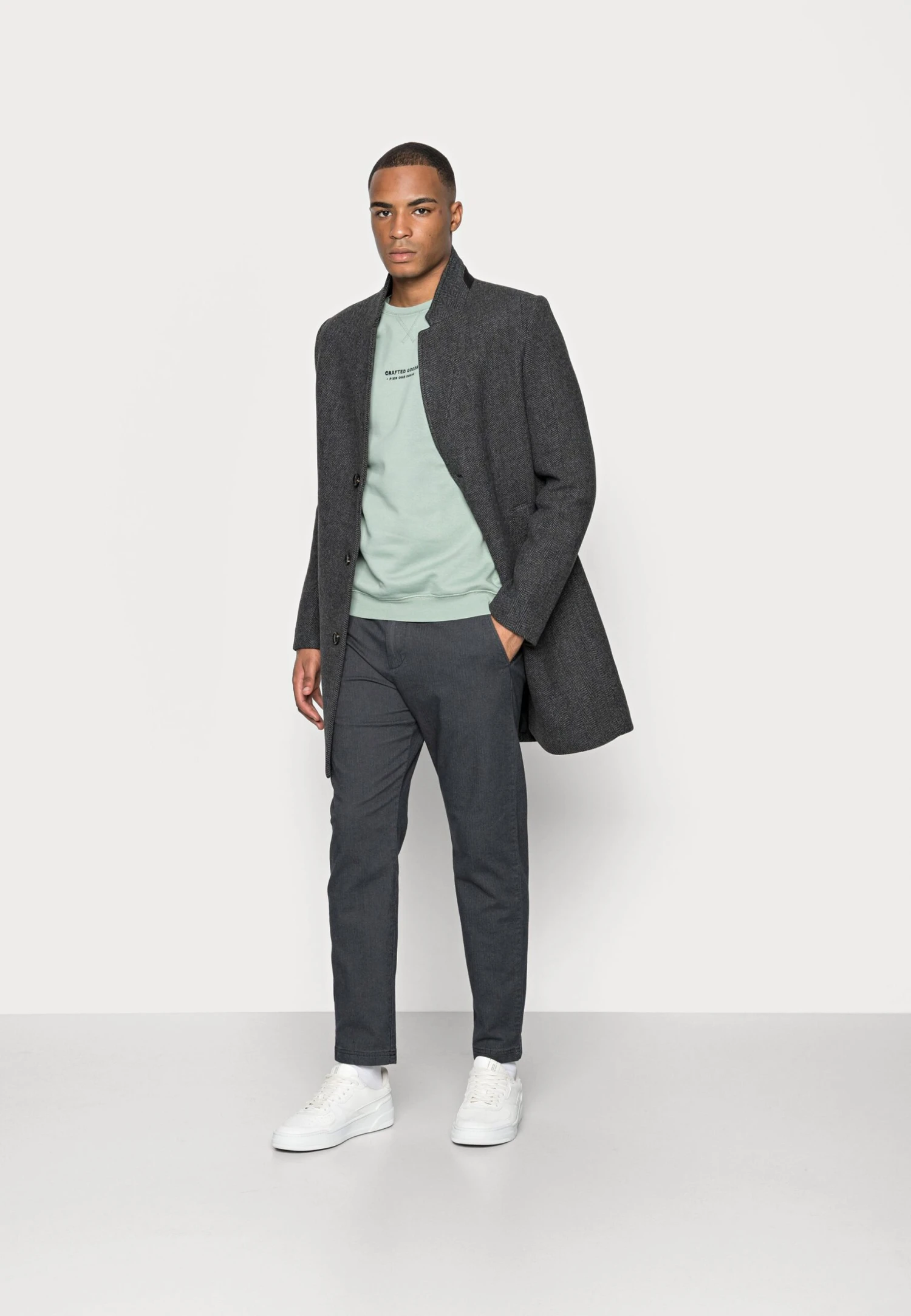 Pier One Crafted Goods Crew - Sweater - Green 2 Pier One Crafted Goods Crew - Sweater - Green - Image 2