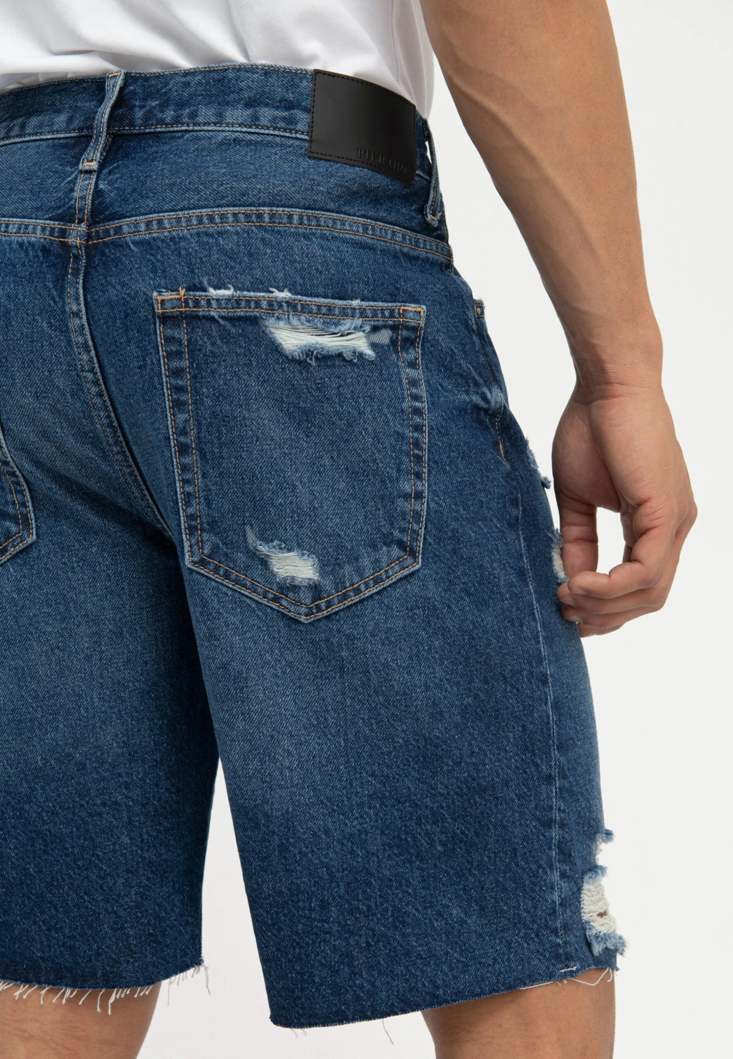 Pier One Jeansshort - Dark Blue Denim 5 Pier One Jeansshort - Dark Blue Denim - Image 5