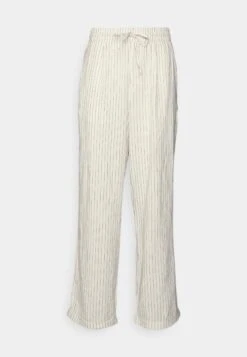 Pier One Drawcord Trousers Linen Blend - Broek - Off-White -Pier One Algemene Winkel Voor Herenmode 976f1ac0d05743c092e5a017af8c58d1