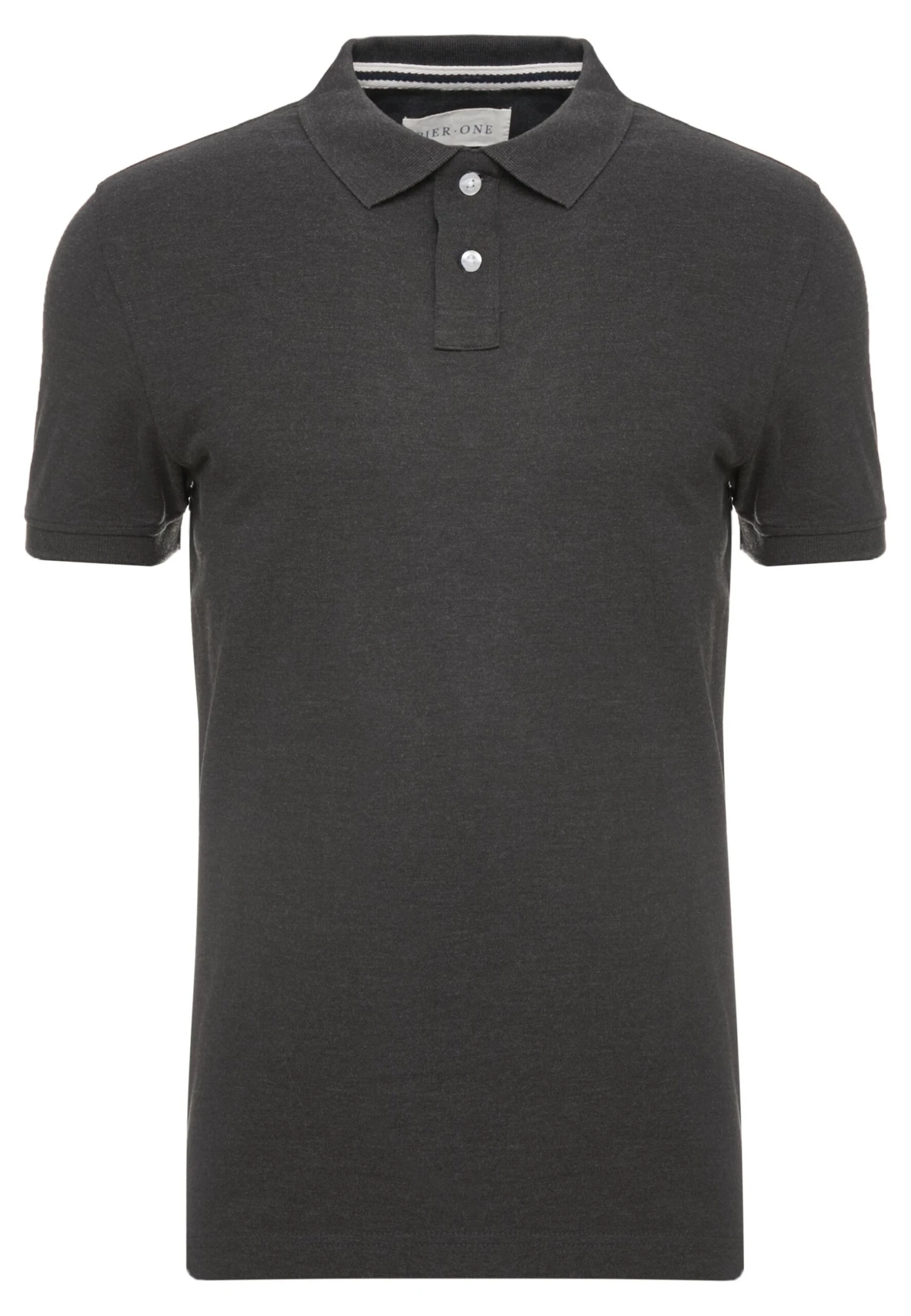 Pier One Basic - Poloshirt - Dark Grey Melange 4 Pier One Basic - Poloshirt - Dark Grey Melange - Afbeelding 4