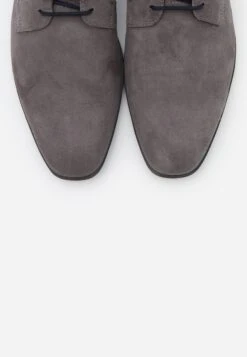 Pier One Leather - Veterschoenen - Grey -Pier One Algemene Winkel Voor Herenmode a0f7474e36804ee19a4dfbc56df88ce5