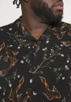 Pier One Asian Print Resort - Overhemd -Black -Pier One Algemene Winkel Voor Herenmode b5f7243596e14f49a1306bb57650336c