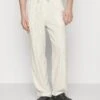 Pier One Drawcord Trousers Linen Blend - Broek - Off-White