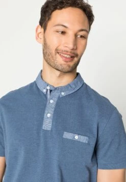 Pier One Poloshirt - Dark Blue/Light Blue -Pier One Algemene Winkel Voor Herenmode c20eceeba3314279bdca8299e242fe34