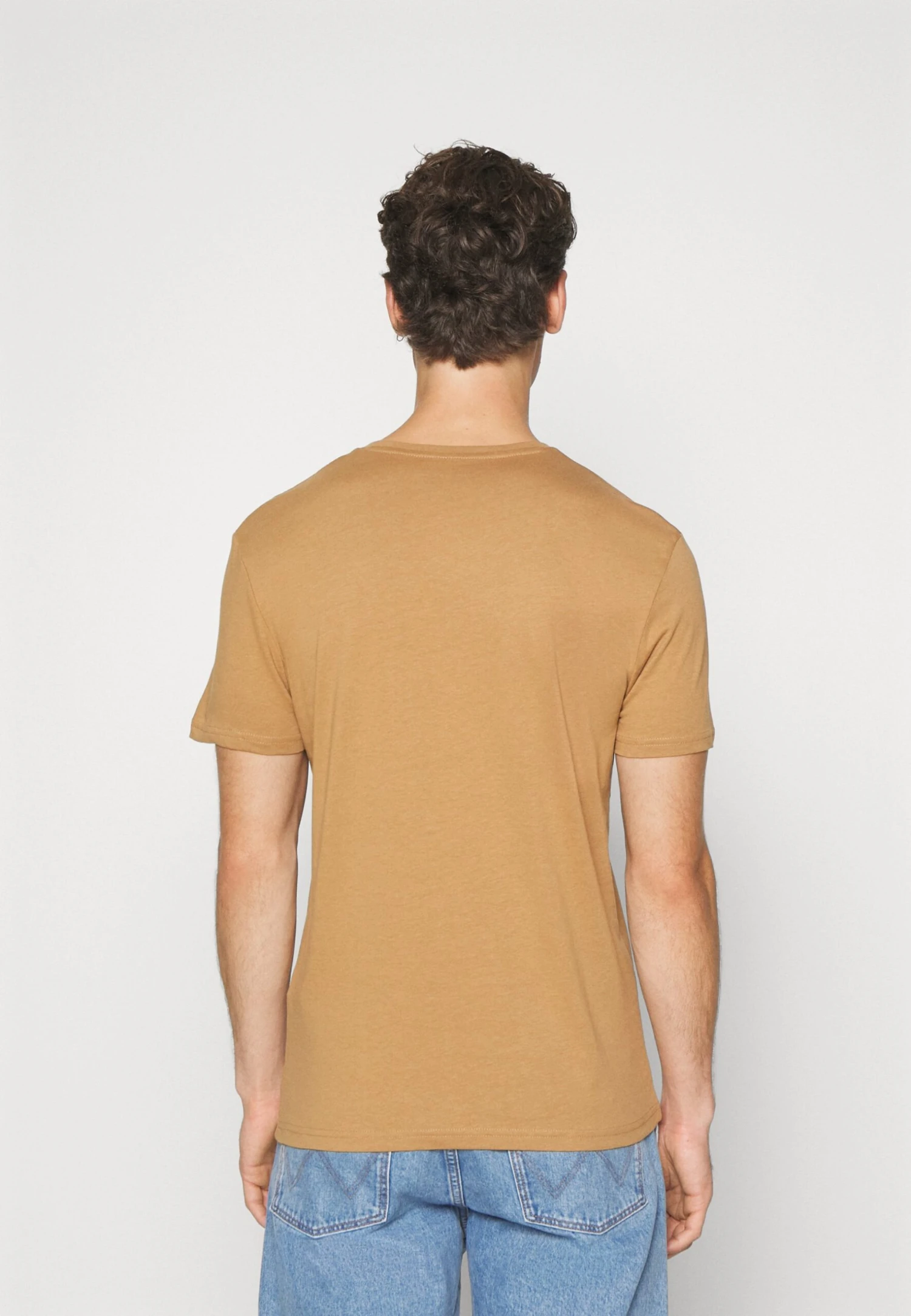 Pier One V Neck Bird Tonal 3 Pack - T-Shirt Basic - Light Brown/White/Dark Blue 2 Pier One V Neck Bird Tonal 3 Pack - T-Shirt Basic - Light Brown/White/Dark Blue - Image 2