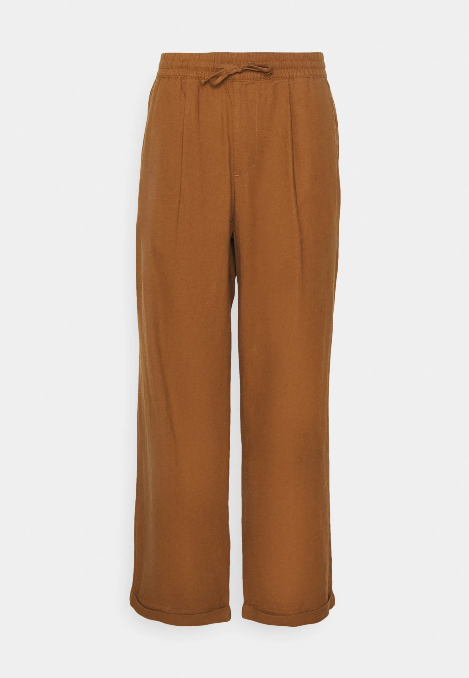 Pier One Drawcord Trousers Linen Blend - Broek - Brown 4 Pier One Drawcord Trousers Linen Blend - Broek - Brown - Image 4