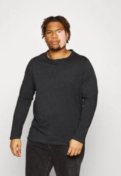 Pier One 2 Pack - Longsleeve - Dark Grey/Red -Pier One Algemene Winkel Voor Herenmode cb38540c29b64232a08414884540a699