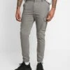 Pier One Cuffed Skinny Trouser- Cargobroek - Grey