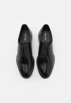 Pier One Leather - Veterschoenen - Black -Pier One Algemene Winkel Voor Herenmode d329b480fd9647fcb02de0ad52e20a04