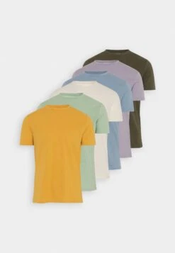 Pier One 7 Pack - T-Shirt Basic - White/Yellow/Lilac 19 Pier One 7 Pack - T-Shirt Basic - White/Yellow/Lilac -Pier One Algemene Winkel Voor Herenmode d619b979bff1421ca3c2dca88f3e6305
