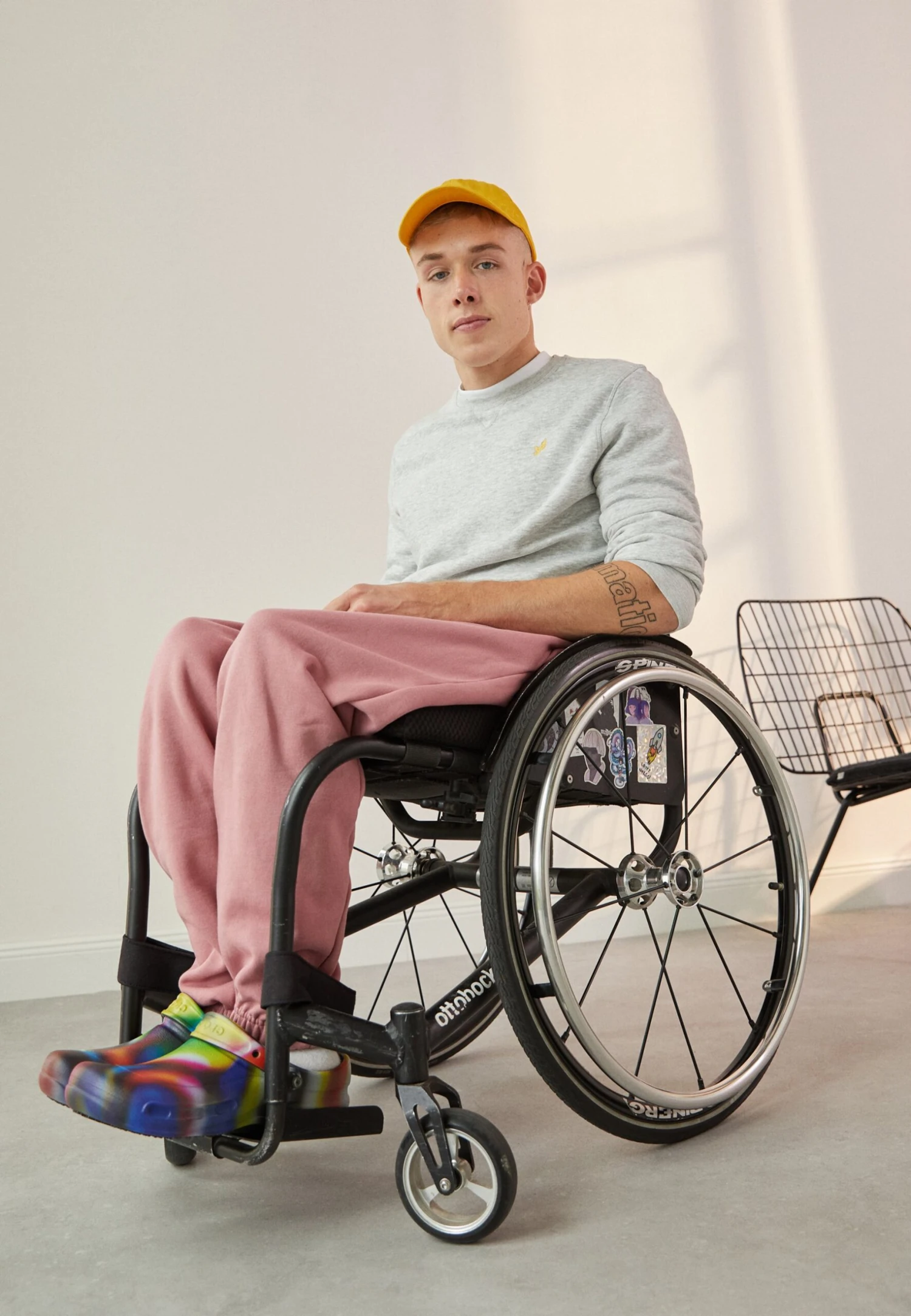 Pier One Sweater - Mottled Light Grey 2 Pier One Sweater - Mottled Light Grey - Image 2