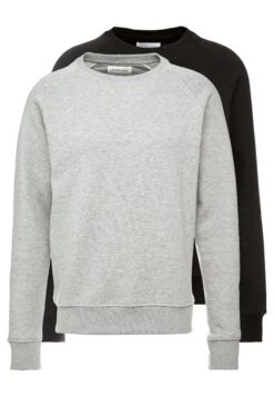 Pier One 2 Pack - Sweater - Mottled Light Grey/Black -Pier One Algemene Winkel Voor Herenmode dba537e667ce4fe2aee0ab958e24e9cf