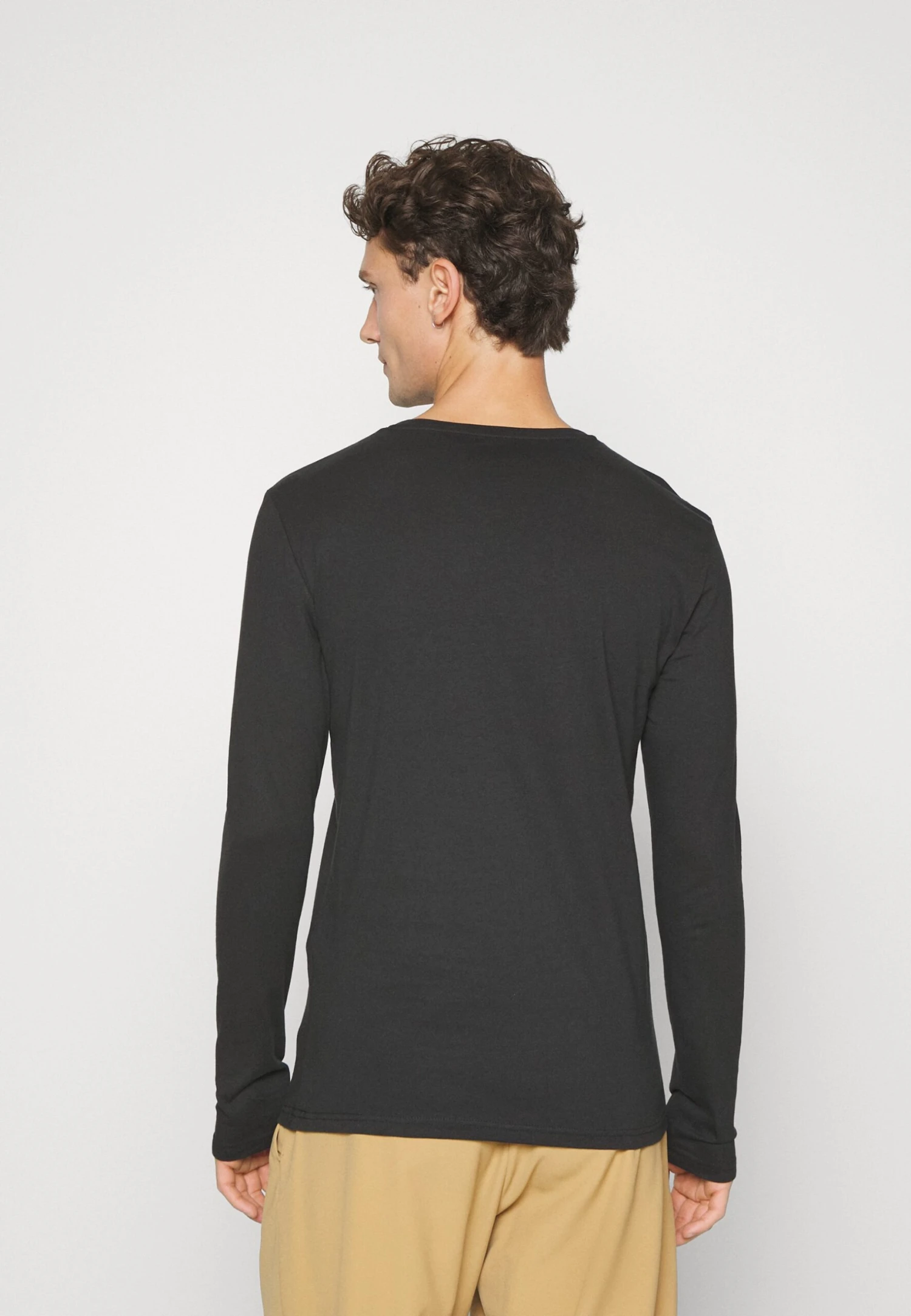 Pier One 2 Pack - Longsleeve - Black/Mottled Dark Grey 2 Pier One 2 Pack - Longsleeve - Black/Mottled Dark Grey - Image 2