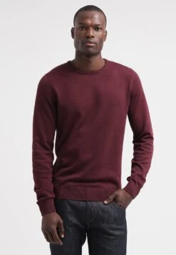 Pier One Basic Crewneck - Trui - Bordeaux