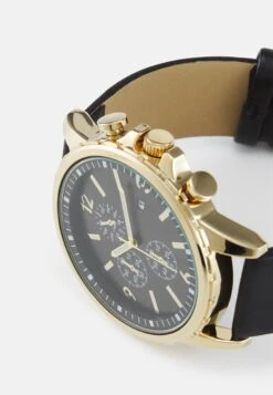 Pier One Unisex - Chronograaf - Black/Gold-Coloured -Pier One Algemene Winkel Voor Herenmode eec72deb7b2740719a136e412abc57b2