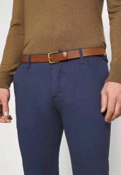 Pier One Belted - Chino - Dark Blue -Pier One Algemene Winkel Voor Herenmode f0de2ed3c221491eb7c8be84f3e739f9