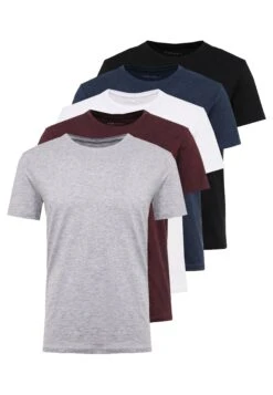 Pier One 5 Pack - T-Shirt Basic - Mottled Bordeaux/White 12 Pier One 5 Pack - T-Shirt Basic - Mottled Bordeaux/White -Pier One Algemene Winkel Voor Herenmode f3311ca65bb04406b4483c68855855c6