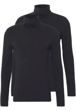 Pier One 2 Pack - Longsleeve - Black