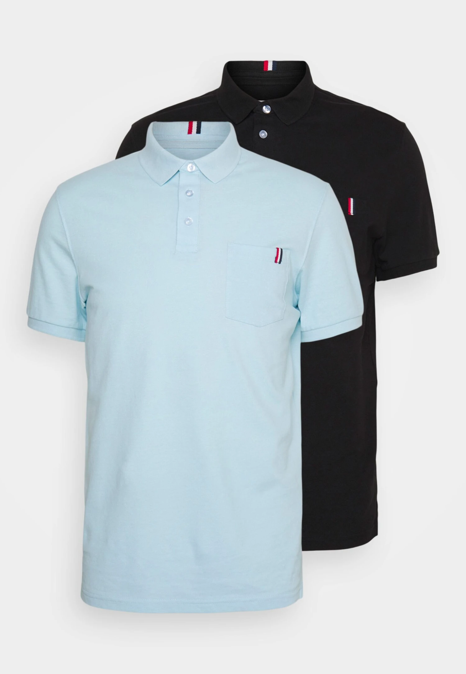 Pier One 2 Pack - Poloshirt - Light Blue/Black 7 Pier One 2 Pack - Poloshirt - Light Blue/Black - Image 7