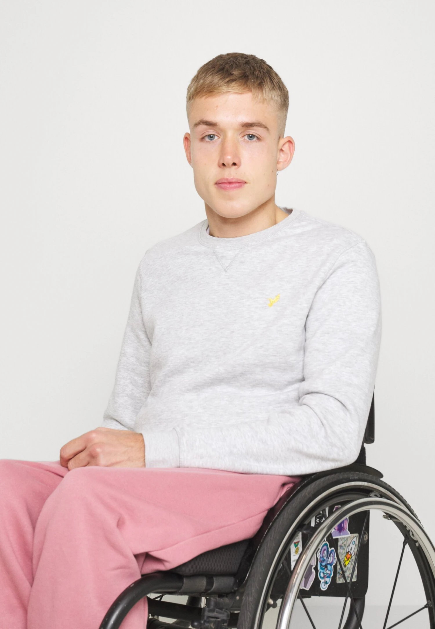 Pier One Sweater - Mottled Light Grey 3 Pier One Sweater - Mottled Light Grey - Image 3