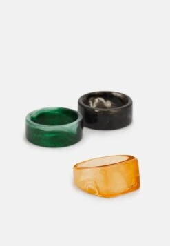 Pier One 3 Pack - Ring - Black/Green/Orange -Pier One Algemene Winkel Voor Herenmode fa3f2614c06648be9f9108cc78d74ab1