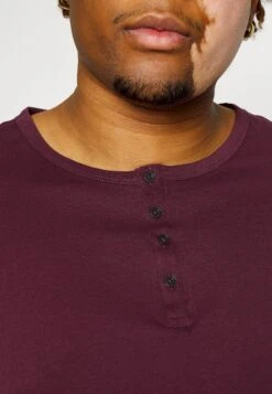 Pier One 2 Pack - Longsleeve - Dark Grey/Red -Pier One Algemene Winkel Voor Herenmode fe47a3cadda14904895cd6888afaa165